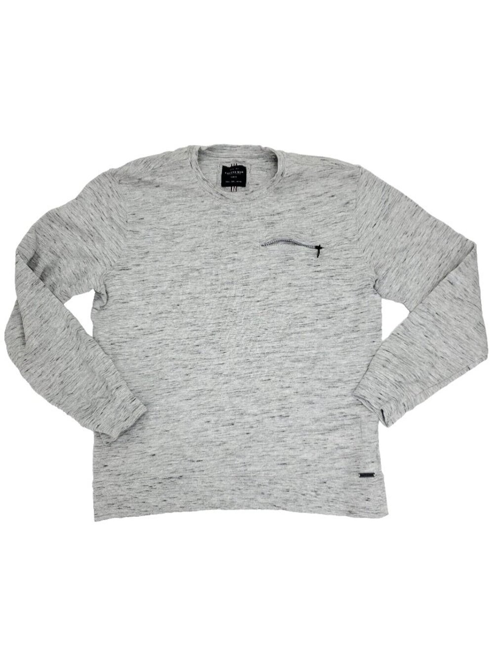Cactus Man Sweatshirt Men Large Heather Gray Pocket Zip Lightweight Ricky Singh